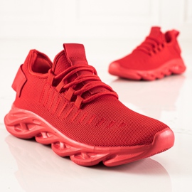 TRENDI Moderiktiga sportskor för män röd 1