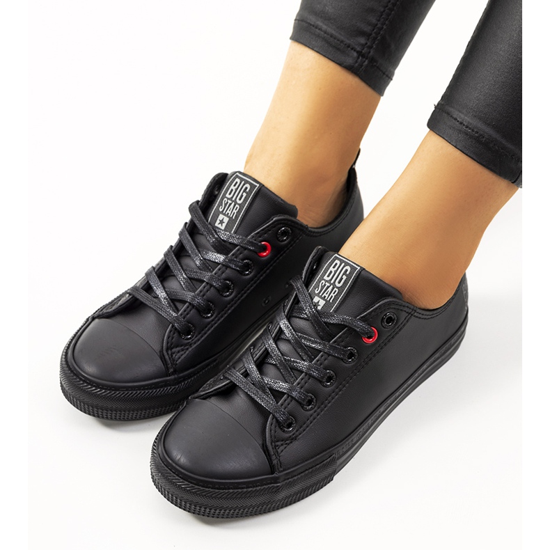 Svarta sneakers för kvinnor Big Star JJ274006 1