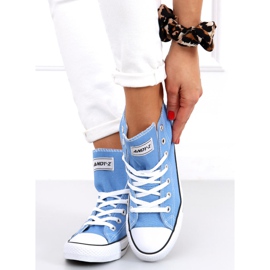 Inga L.BLÅ ankelhöga sneakers 1