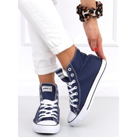 Ingi DK.BLUE high-top sneakers marinblå 2