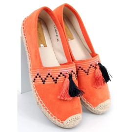 Boho espadrilles med Birna Orange fransar 2