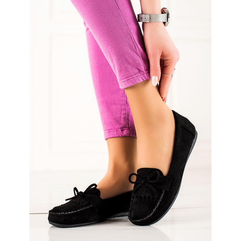 TRENDI Casual mocka loafers svart 1