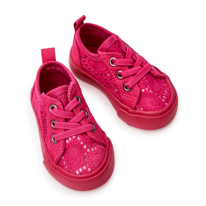 Openwork Sneakers Big Star JJ374015 Rosa 1