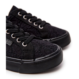 Svarta genombrutna Big Star JJ374011 Sneakers 1