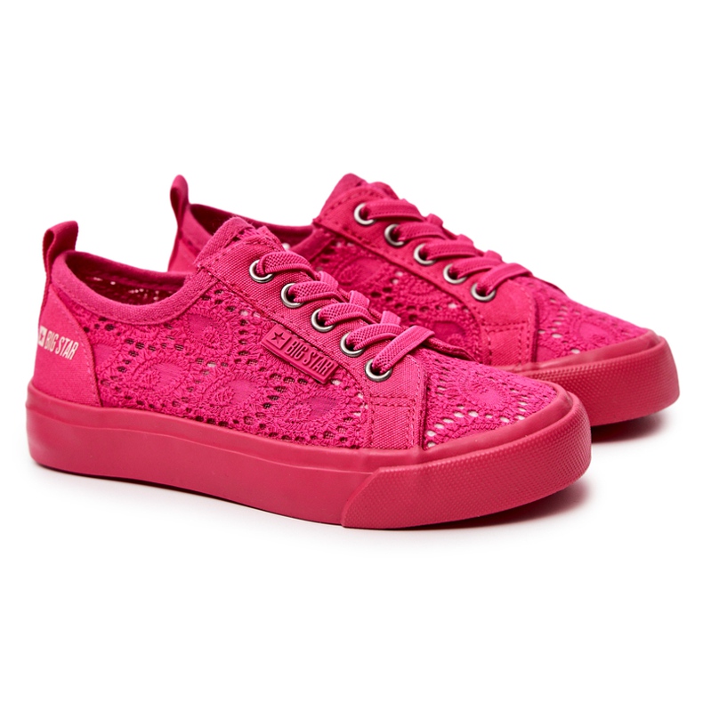 Openwork Sneakers Big Star JJ374007 Rosa ['rosa'] 1