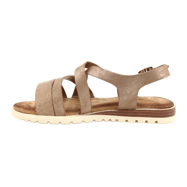 Golden Metallic Women's Evento 20SD14-2064 Sandaler brun 2