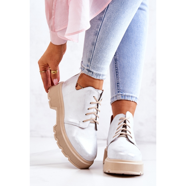 Brogues On The Massive Sule Nicole White-Silver 2701 vit 2