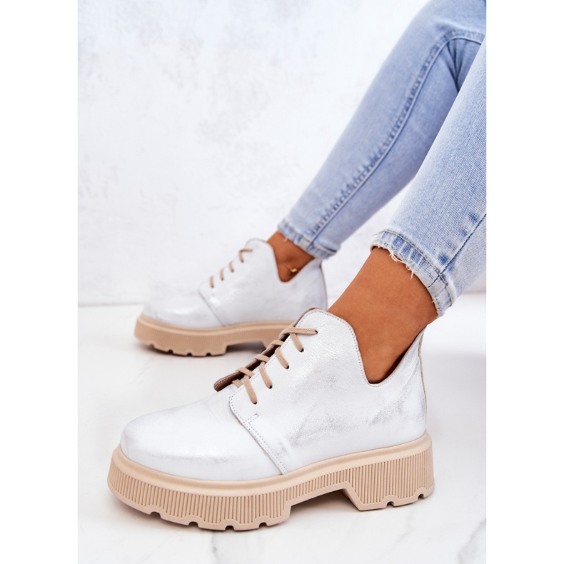 Brogues On The Massive Sule Nicole White-Silver 2701 vit 1