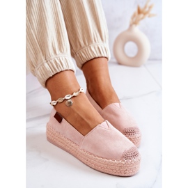 FB2 Slip-on Mocka Espadrilles Rosa Lesley 1