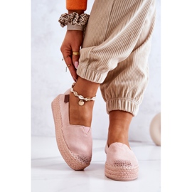 FB2 Slip-on Mocka Espadrilles Rosa Lesley 2