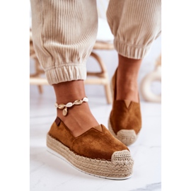 FB2 Camel Lesley Mocka Slip On Espadrilles brun 1