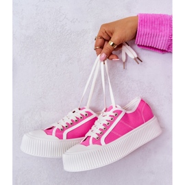 Låga Sneakers På Rosa Mischa Plattform 1