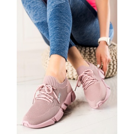 Sneakers för damer Big Star JJ274266 rosa 2