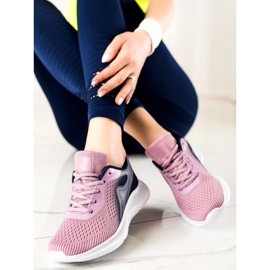 TRENDI Snygga sportsneakers purpur rosa 2