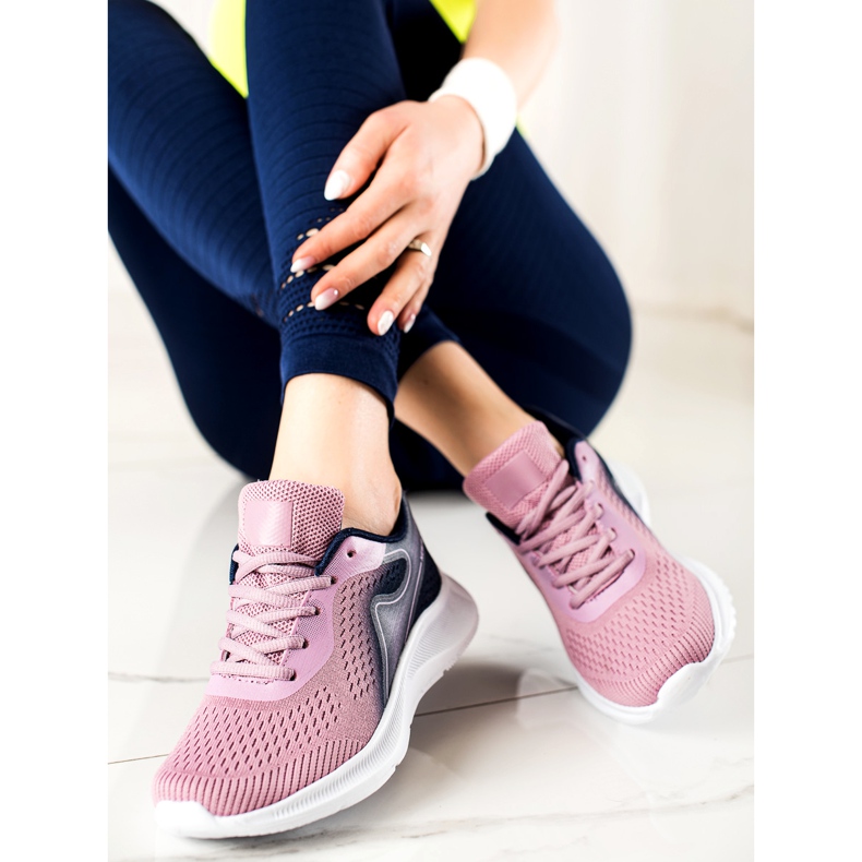 TRENDI Snygga sportsneakers violett rosa 2