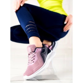 TRENDI Snygga sportsneakers purpur rosa 1