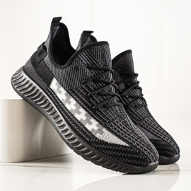 TRENDI Svarta sneakers för män 2