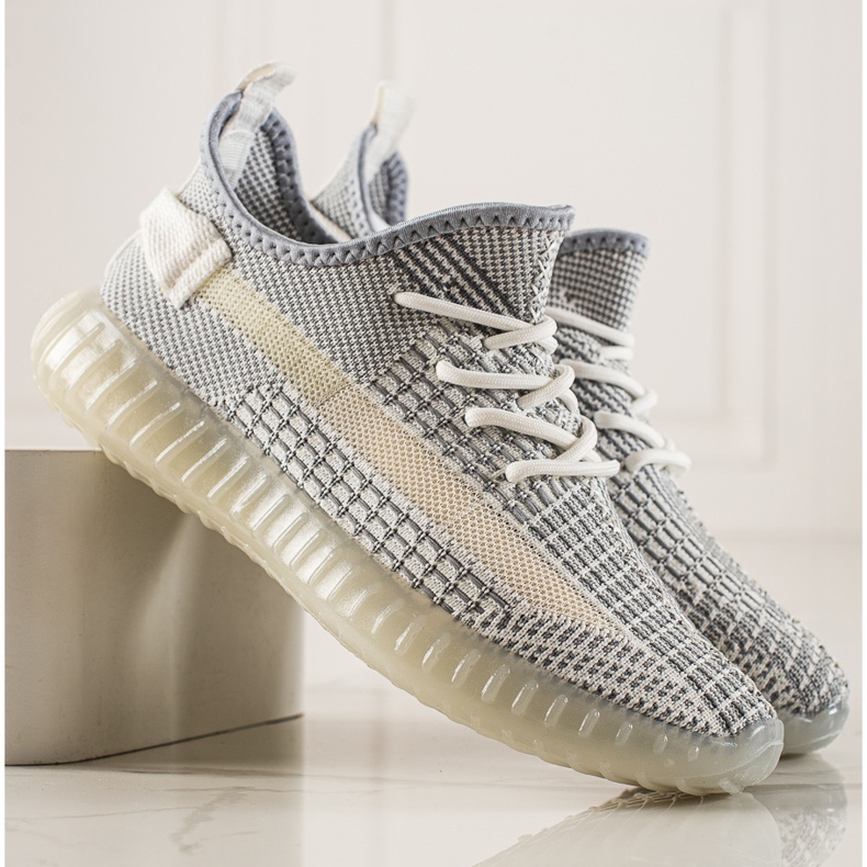 TRENDI Bekväma herrsneakers grå 2