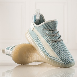 TRENDI Bekväma herrsneakers grön 1