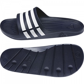 Adidas Duramo Slide G15892 tofflor vit marinblå 1