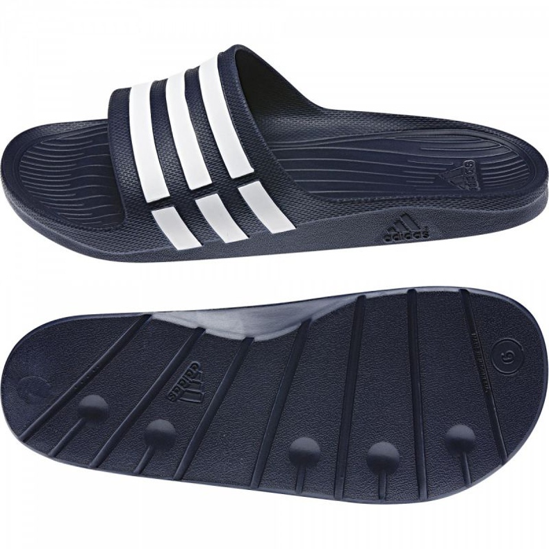 Adidas Duramo Slide G15892 tofflor vit marinblå 1