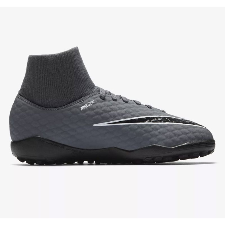 Nike Hypervenom PhantomX 3 Academy Df Tf Jr AH7293-081 fotbollsskor mångfärgad grå 1