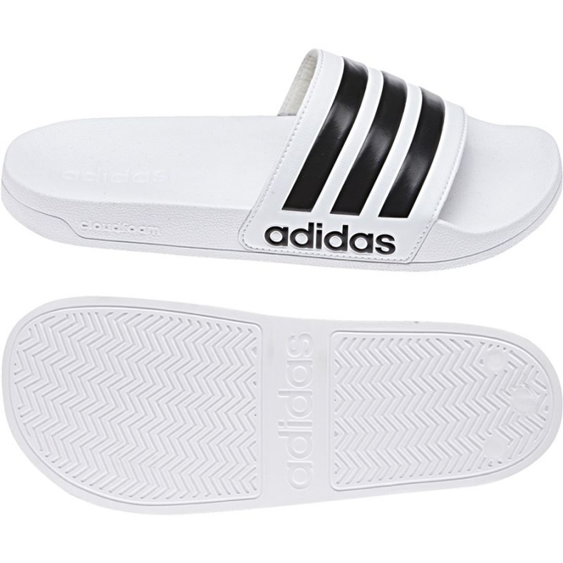 Adidas Adilette Shower AQ1702 tofflor vit svart 1