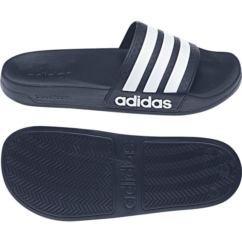 Adidas Adilette Shower AQ1703 tofflor vit marinblå 1