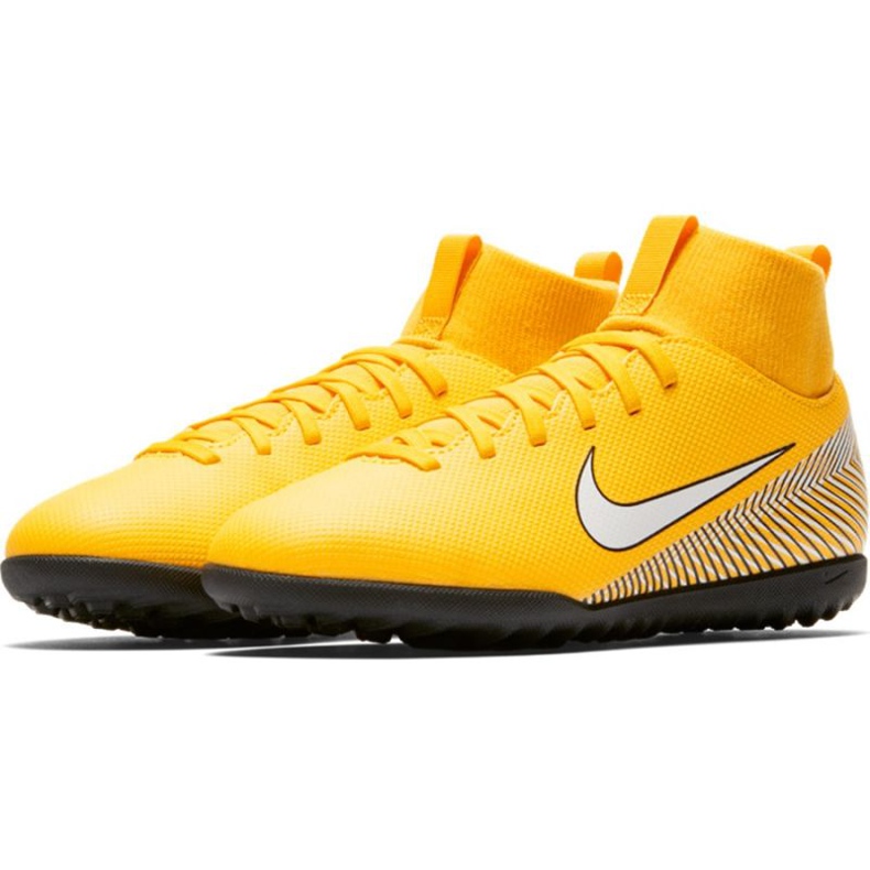 Nike Mercurial Superfly 6 Club Neymar Tf Jr AO2894-710 fotbollsskor mångfärgad gula färger 1