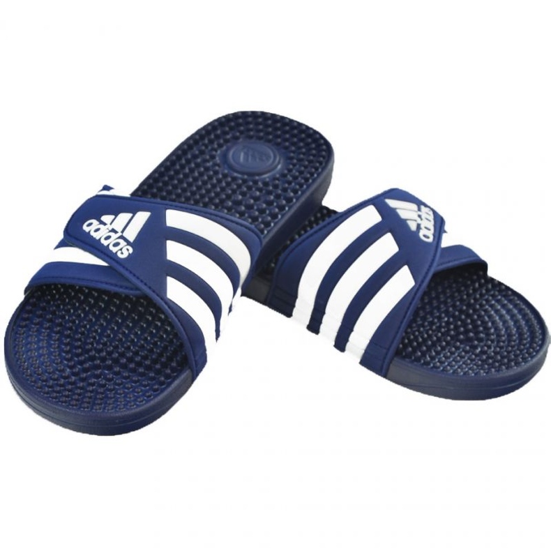Adidas Adissage M F35579 tofflor blå 1
