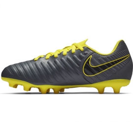 Nike Tiempo Legend 7 Club Mg Jr AO2300-070 fotbollsskor svart grå 1