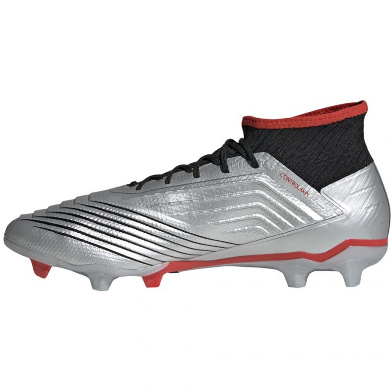 Adidas Predator 19.2 Fg M F35601 fotbollsskor svart silver silver- 1