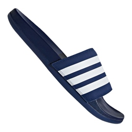 Adidas Adilette Comfort M B42114 tofflor vit marinblå 2
