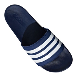 Adidas Adilette Comfort M B42114 tofflor vit marinblå 3