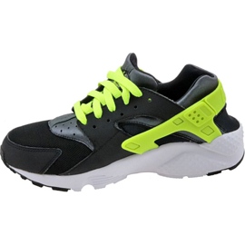 Nike Huarache Run Gs W 654275-017 skor svart gul 1
