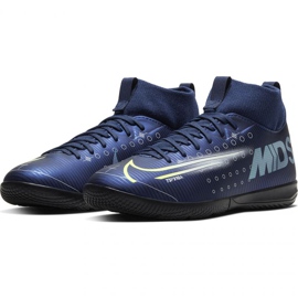 Nike Mercurial Superfly 7 Academy Mds Ic Jr BQ5529 401 fotbollsskor marinblå blå 1