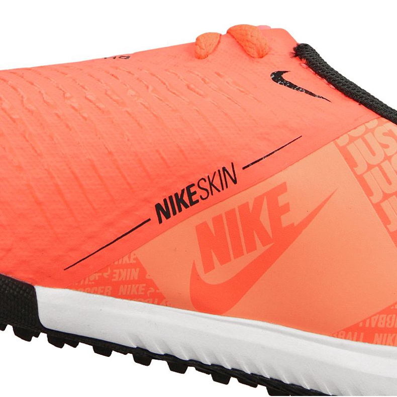 Nike Phantom Vnm Academy Tf Jr AO0377-810 fotbollsskor orange apelsiner och röda 1