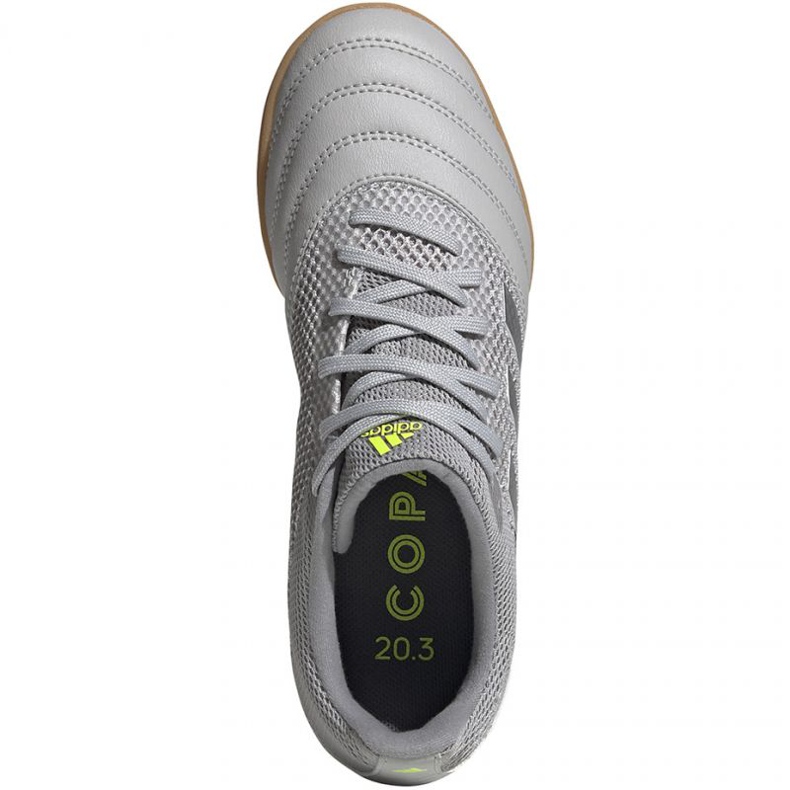 Adidas Copa 20.3 In Sala Jr EF8338 fotbollsskor grå nyanser av grått 1