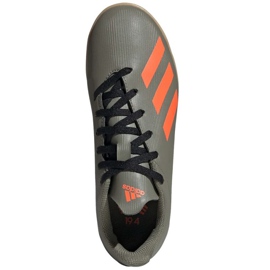 Adidas X 19.4 In Jr EF8379 fotbollsskor nyanser av grått 1
