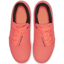 Nike Phantom Venom Club Fg Jr AO0396-810 fotbollsskor orange apelsiner och röda 1