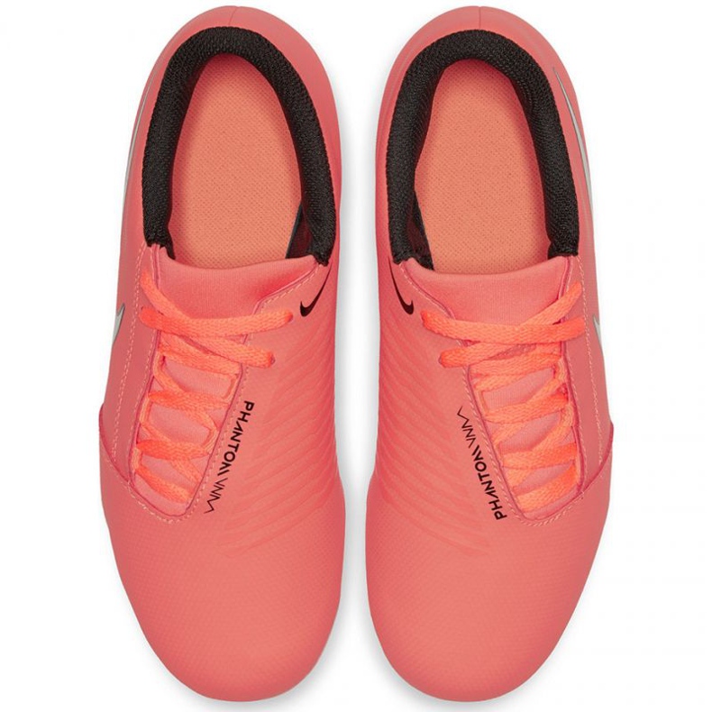 Nike Phantom Venom Club Fg Jr AO0396-810 fotbollsskor orange apelsiner och röda 1