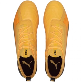 Fotbollsskor Puma One 20.1 Fg Ag Ultra M 105743 01 gul gula färger 1