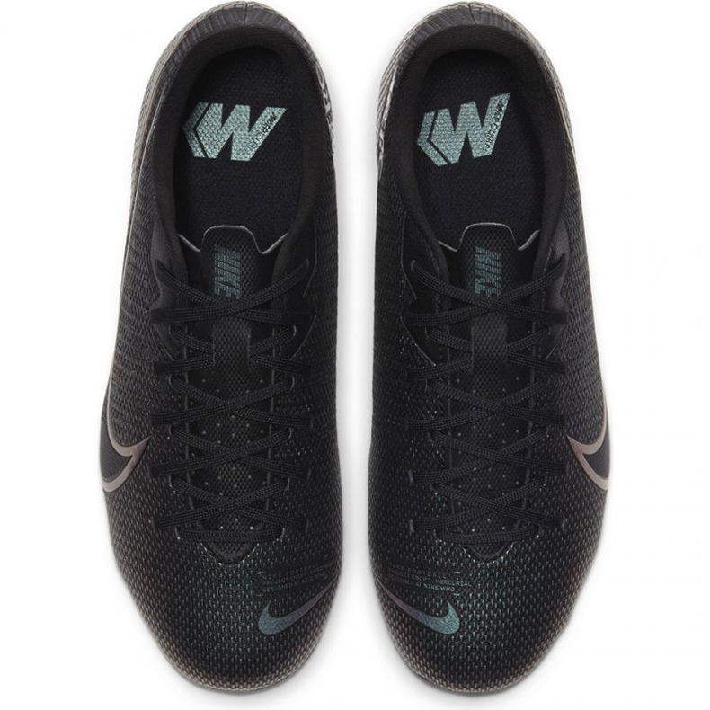 Nike Mercurial Vapor 13 Academy FG / MG Jr AT8123 010 fotbollsskor grå svart 1