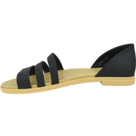 Crocs Tulum Open Flat W 206109-00W svart 1