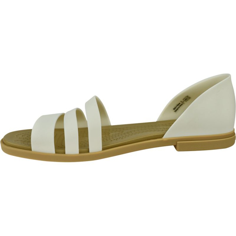 Crocs Tulum Open Flat W 206109-1CQ vit 1