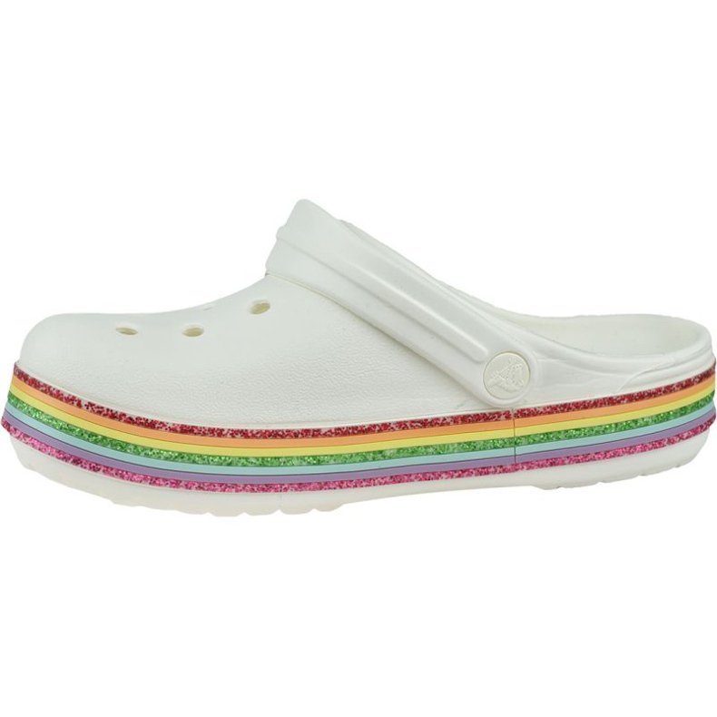 Crocs Rainbow Glitter Clog 206151-100 vit 1