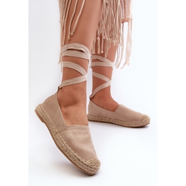 FB1 Knyt Beige Mocka Espadrilles Ismanne 2