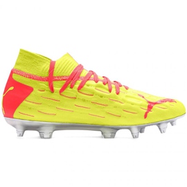 Puma Future 5.1 Netfit Osg Fg Ag Jr 105946 01 fotbollsskor grå gul 1