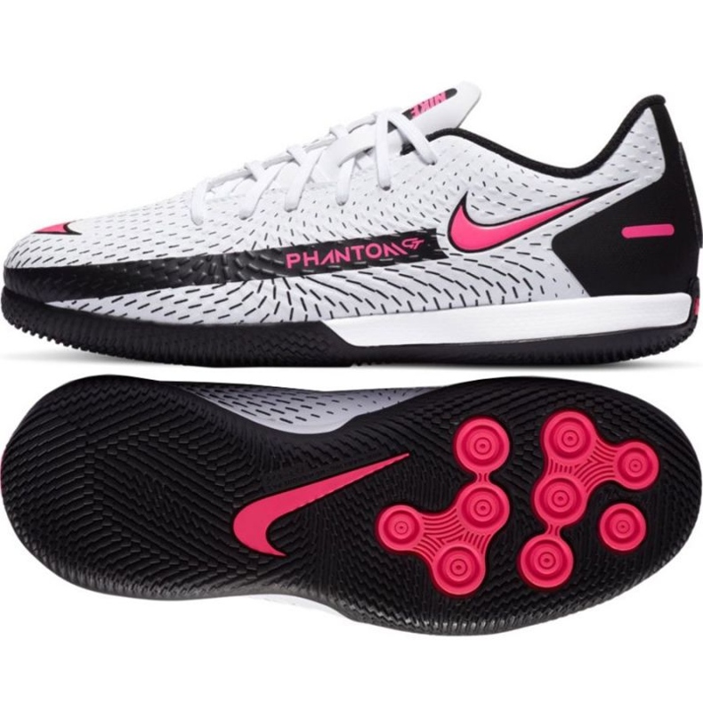Nike Phantom Gt Academy Ic Jr CK8480-160 fotbollsskor mångfärgad vit 1
