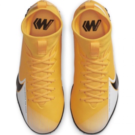 Nike Mercurial Superfly 7 Academy Tf Jr AT8143 801 fotbollsskor gul gula färger 1